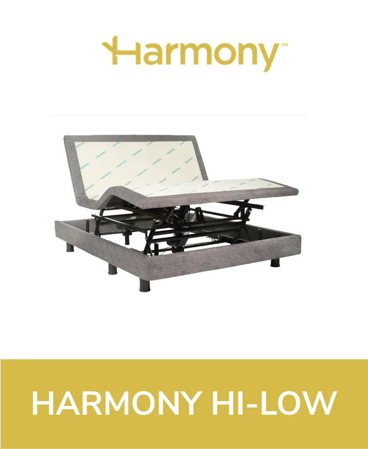 Harmony Hi-Low adjustable bed with a hospital-style design